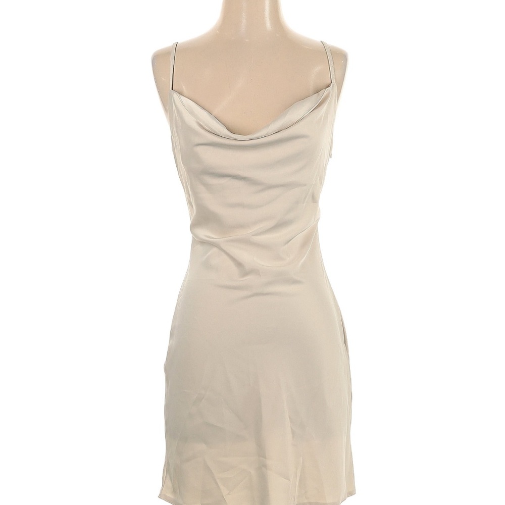Nasty Gal cowl neck mini slip dress